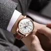 Zegarki na rękę męskie zegarki 2023 BINBOND sprzedaży skórzany pasek zegarek na rękę dorywczo dekoracji wodoodporny męski zegar zegarek kwarcowy dla studentów