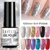 7 ml Glitter Paillettes Vernis À Ongles Gel Rose Or Semi Permanent Hybride Nail Art DIY Design Vernis