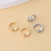 Clip Huggie Hoop polyvalent sur boucle d'oreille nœud papillon Bijoux mignons avec micro boucles d'oreilles en diamant de haute qualité pour femmes luxueuses Simple Designl Earing Cubic Zircon Ear Ring