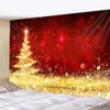 Arazzi Albero di Natale ghiaccio Arazzo Camera da letto Soggiorno Appeso a parete Arazzo Decorazioni per la casa Tappetino natalizio per Natale Capodanno R230710