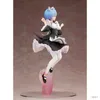 Action Figures Toy 24CM Anime Figure Re Life In Different World From Zero Classic Maid Outfit Take Off Pose Model Dolls Toy Materiale