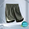 Shorts pour hommes respirant été décontracté lâche séchage rapide plage glace soie fermeture éclair Cool pantalons de survêtement entraînement 6XL