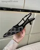 2022 LUXURY Women's G Sandals pump Aria slingback sapatos são apresentados em malha preta com motivo de cristais brilhantes Fecho de fivela nas costas Tamanho 35-41 T230710