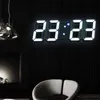 Wall Clocks Led Digital Wall Clock Modern Design Watch Clock 3D Living Room Decoration Table Alarm Nightlight Desktop Z230711