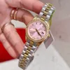 23ss 高級ゴールド女性の腕時計トップブランド 28 ミリメートルデザイナー腕時計ダイヤモンドレディ腕時計女性のためのバレンタインクリスマス母の日のギフトステンレス鋼バンド時計