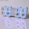 Wall Clocks Led Digital Wall Clock Modern Design Watch Clock 3D Living Room Decoration Table Alarm Nightlight Desktop Z230711