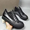 High Top Quality Full Black Wax Real Leather TPU Sneakers Boots Fragrant Sole Rock Ins luxuious Shoes