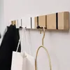 Haken Wandhaak Rij Houten Opvouwbare Opslag Hanger Plank Organiseren Hoed Kleding Sleutel Ruimtebesparend Entree Badkamer Keuken Rekken