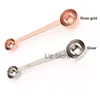 15ml Stainless Steel Coffee Spoon Tea Milk Powder Measuring Spoons Double End Baking Flour Measuring Scoop Home Kitchen Tools TH0928