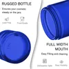 Storage Bottles 10PCS 20/30/50g Blue Round Cosmetic Glass Jar With Inner Liners And Black Lids Travel Jars For Storing Lip Body Scrub Lotion