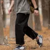 Calça masculina Cargo Relaxed Fit Sport Jogger Calça de moletom com cordão ao ar livre longa com bolsos Ropa Hombre