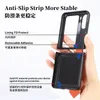 Folding Bracket Shell for OPPO Find N2 Flip Real Leather Wristand Ring Case