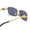 Lunettes de soleil carrées carti lunettes lunettes de soleil design pour femmes lunettes de soleil Nouvelle tête de léopard hommes sans cadre personnalité masculine mode avec lunettes optiques myopes