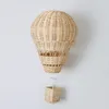 Dekorativa plattor Nordiska handvävda rotting Small Air Balloon Kids Room Wall Hanging Decoration 230707