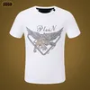 NOVO ESTILO Phillip Plain Men T Shirts Designer PP Skull Diamond T Shirt Manga Curta Dollar Brown Bear Marca Tee Alta Qualidade Skulls T Shirt Tops WM2098