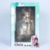 Action Toy Figures 24CM Anime Figure Sky Blue Sexy Swimsuit Maid Dress Up Bunny Girl Lying Model Cartoon Model Toys for Children