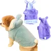 Habitant pour chiens Hoodies à capuche à capuche Veste de sweat-shirt pour les vêtements d'hiver pour les petits chiens