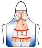 Avental de cozinha Cor Sexy Beleza Engraçado Avental de Cozinha Decoração de Natal Feminina Personalidade Novela Casal Criativo Avental Gintifouling R230710