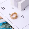 Fedi nuziali Anello con serpente in oro Apertura regolabile Avvolgimento Argento Colore Zirconia Moda per le donne Regalo per gioielli da banchetto per feste 230710