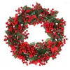 Dekorative Blumen, künstliche Weihnachtsbeeren, rote Schaumstoffbeeren, Kränze für die Haustür, getrocknete Blumen, Hochzeit, Winterurlaub, Dekoration