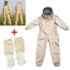 Other Garden Supplies Full Body Beekeeping Professional Ventilated Bee Keeping Suit With Leather Glove Beeproof Protective Clothing Farm Safety Outfit 230707