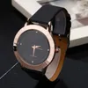 Fashion women men Unisex Lovers' watches high quality luxury Leather strap quartz wrist watch