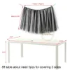 Table Skirt 100cm Tulle Wonderland Tutu Skirting Wedding Birthday Baby Shower Home Banquet Party Decoration 230710