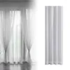 Cortina Voile Cortinas Transparentes Janela Filtrante de Luz Branca Sólida Tule Pendurado para Sala de Estar Cozinha Quarto