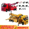 Moulé Sous Pression Modèle T4017 4960PCS Moc Technique 8x8 Route Sauvetage Camion Grue Électrique Télécommande Assemblée DIY Briques Blocs De Construction Jouets Pour Adultes 230710