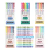 Markers 25 Colorsbox Markeerstift Fluorescerende markers Dubbelkoppige markeerstiften Art Marker Art Supply Japanse briefpapier 230710