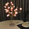 Masa lambaları luminarias 24 led aşk kalp masası üst bonsai ağacı gece lambası Tatil Yatak odası parti düğün Sevgililer Günü