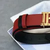 BLM Belt For Man Designer Designer Кожаная телячья кожа 40 мм с двусторонним матовым дном латун