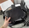 Дизайнерские мужские черные портфели Брендовые сумки через плечо Нейлоновая сумка-мессенджер кошельки из 2 предметов в повседневном стиле с небольшим кошельком с треугольным верхом