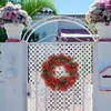 Decorative Flowers Red Berry Wreaths For Front Door Decorations Signs Home Garden Office Artificial Dried Flower Floral Summer Garland