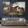 Landscape Canvas Art Mares and Foals George Stubbs Painting Horses Handmade Famous Artwork Home Decor
