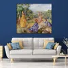 Impressionist Canvas Art Girls Playing Battledore Pierre Auguste Renoir Painting Handcrafted Modern Landscapes Hotels Room Decor