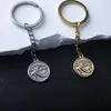 Anahtar zincirleri ra musmulet paslanmaz çelik anahtarlık Mısır Horus Talisman Erkekler Punk Araba Keytings Moda Mısır Takı