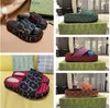 Projektant kobiet G sandały męskie kapcie klapki japonki luksusowe płaskie grube dno haft drukowane galaretki gumowe skórzane damskie buty wizytowe szpilki T230710