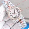 31mm Kadın Saatleri Elmas Bayanlar Roljes Datjusts Safir 18k Gül Altın Otomatik Hareket Mekanik Jübile Bilezik Lady Master Wristwatch R06