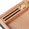 Tragbare Reise-Zigarren-Humidorbox aus Zedernholz, Aufbewahrungskoffer für Zigarren mit Luftbefeuchter, Hygrometer, Zigarrenzubehör, Geschenk für Vater