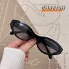 Mode CH top lunettes de soleil nouvelle incrustation perle oeil de chat haut de gamme français CH9110 lunettes pour femmes été avec boîte d'origine Version correcte de haute qualité