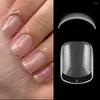 False Nails 240pcs 추가 짧은 XS 스틸레토 네일 팁 확장 소프트 젤 전체 커버 가짜 PMMA 울트라 얇은 손가락에 손톱에 누릅니다.