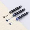 Fountain Pens 50pcs Blueblack Mürekkep Kartuş Dolunları Kalem Değiştirilebilir Çanta Evrensel Tip 2634mm Kalibre Ofis Malzemeleri 230707