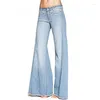 Women's Jeans Plus Size Extra Long Tassel Flare 4XL Spring Vintage Slim Fit Wide Leg Denim Pants Women Low-rise Big Bell Bottom Trousers