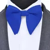 Papillon GUSLESON Fashion Pink Champagne Blue Solid Cravatta per uomo Classic Big Bowtie Party Wedding Bowknot Mens per adulti