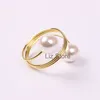 Elegant White Pearl Spring Napkin Ring Hotel Wedding Decor Metal Napkins Buckle Festival Party Banquet Table Decoration Supplies TH0925