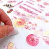 Adesivi adesivi 6 fogli Kawaii Washi Paper Sticker Pianta animale Balena Diario Scrapbooking Notebook decorativo Forniture di cancelleria 230707