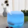 Luftfuktare 500 ml ultraljuds luftfuktare cool mist maker vit eterisk oljemaskin med LED -nattlampa aromaterapi diffusor för hemmet