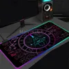 ゲームマウスパッド RGB パーソナリティ数学者デジタル LED ゲームアクセサリーコンピュータキーボードカーペットパッド PC ノートブックゲーマーデスクマット