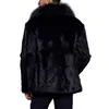 Herrjackor ny stil Päls Herr Fluffiga jackor Höst Vinter Varm Fleece Man Faux Fur Långa rockar Chaquetones Hombre 2020 Plus Size 3XL Z230710